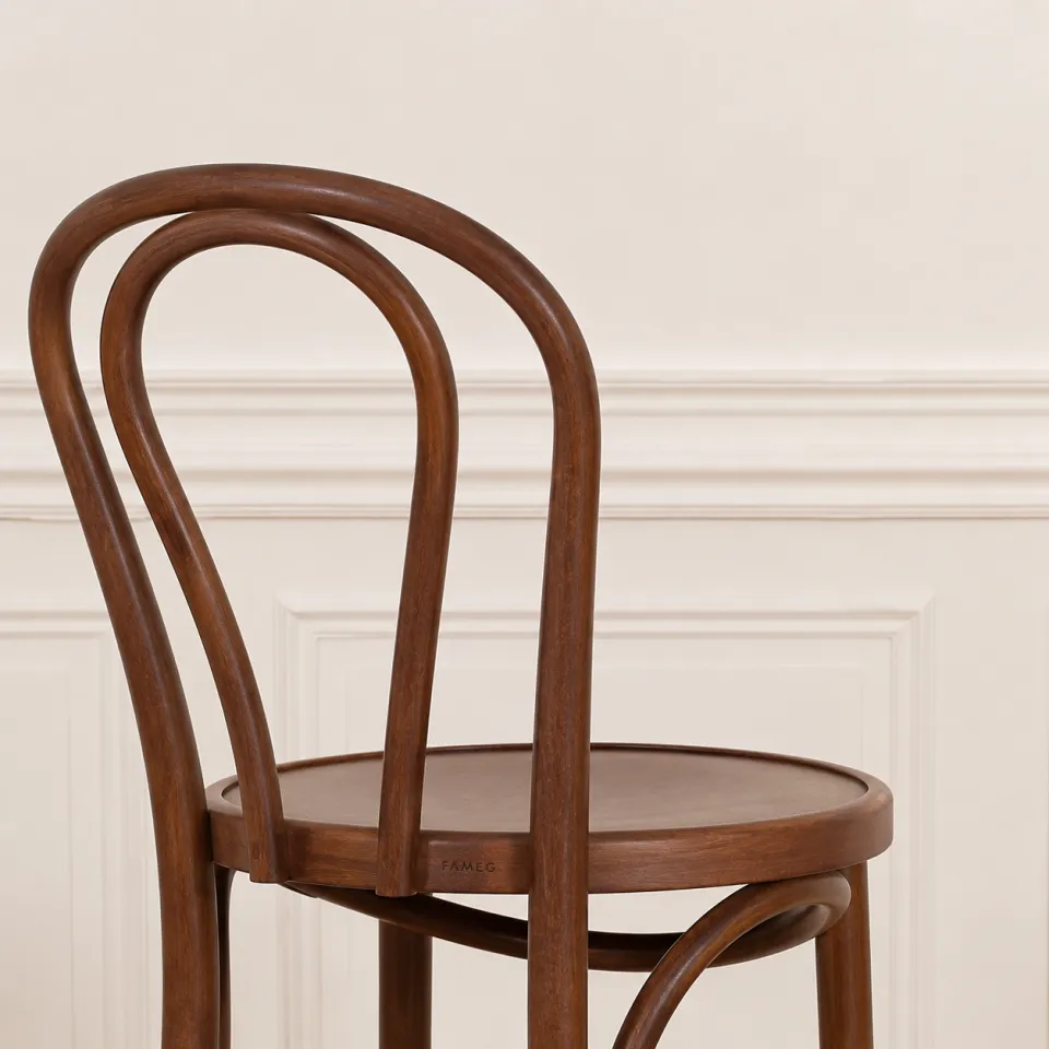 Fameg Vienna Thonet No. 18 houten barkruk walnoot - 65 cm, foto 4