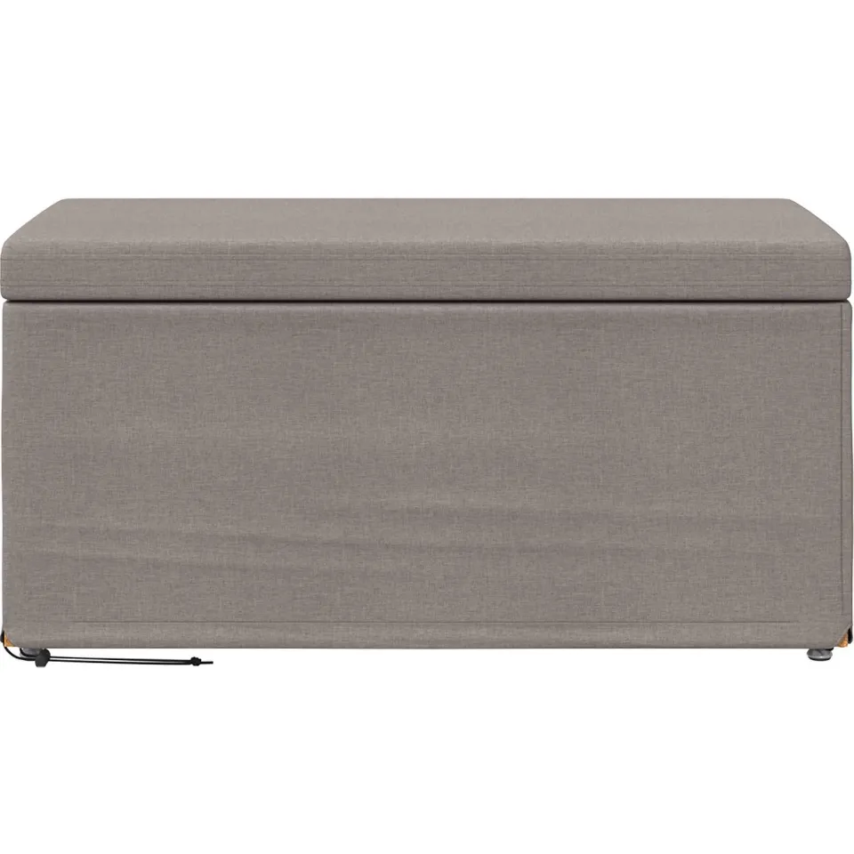 vidaXL Kruk Taupe 81 x 41 x 40 cm Stof en Geëngineerd Hout, foto 4