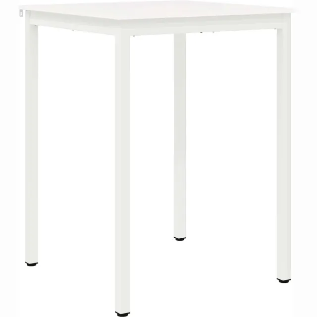 vidaXL Bartafel - Wit - 80 - x - 80 - x - 105 - cm - Massief - grenenhout