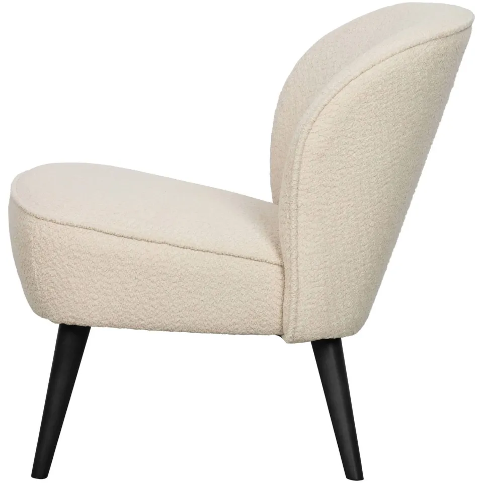 WOOOD Sara Fauteuil - Velvet - Donkerbruin - 71x59x70, foto 4