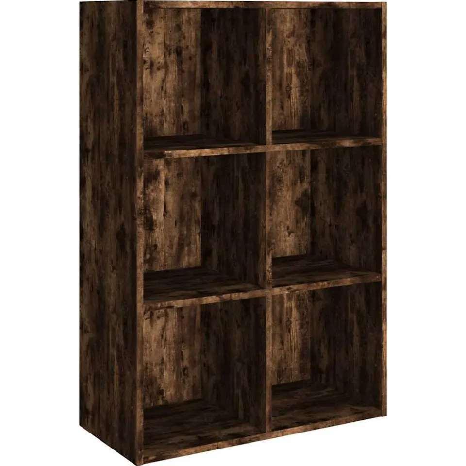 vidaXL Boekenkast/dressoir 66x30x98 cm bewerkt hout gerookt eikenkleur Bruin