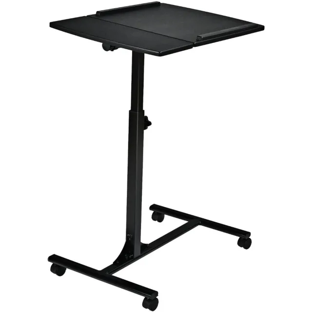 GranMaison Laptoptafel op Wielen - Bedtafeltje - Bijzettafel - Zwart