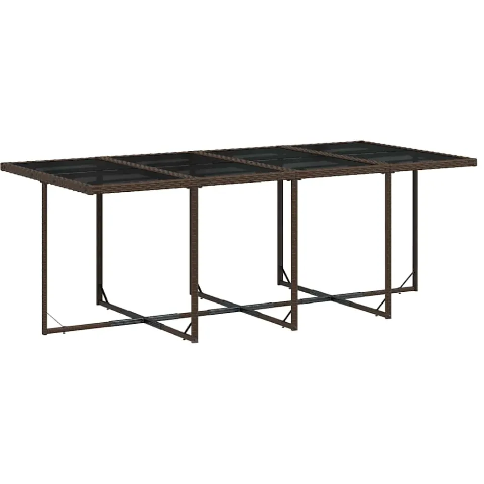 vidaXL 13-delige Tuinset met kussens poly rattan bruin, foto 4