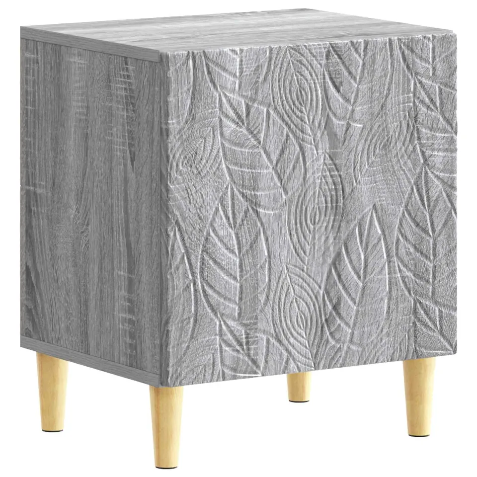 vidaXL Nachtkastje 2 st Grijs Sonoma 43 x 34,5 x 50 cm Bewerkt hout, foto 4