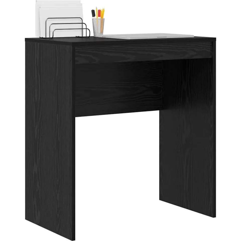 vidaXL Bureau Zwart Eiken 70 x 40 x 76 cm