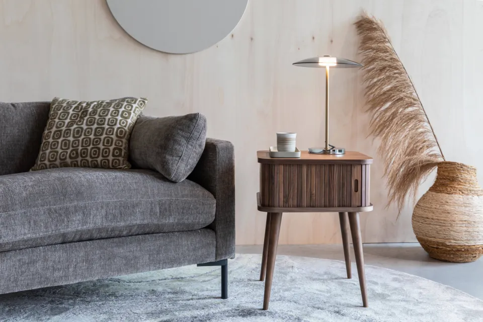 Zuiver bijzettafel Barbier walnoot, foto 4