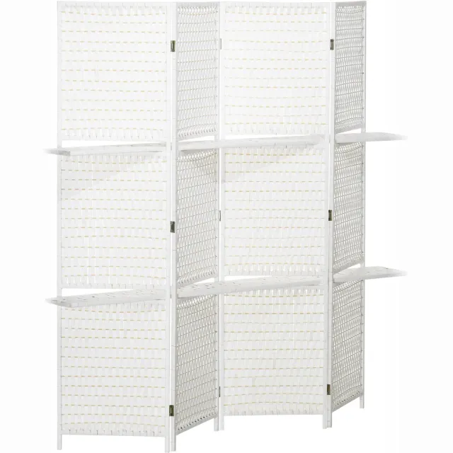 Homcom Privacyscherm-Papier-181x180x1,6cm-Wit