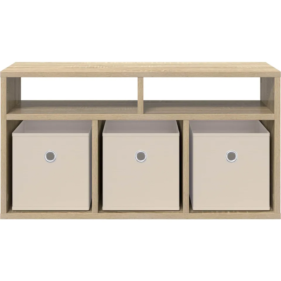vidaXL Laagkast 72 x 22,5 x 38 cm Sonoma Eiken, foto 4