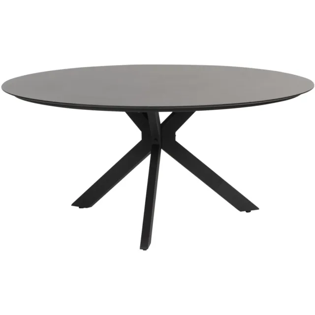 4 Seasons Outdoor 4so - Locarno dining tafel antraciet HPL slate dia 160 cm