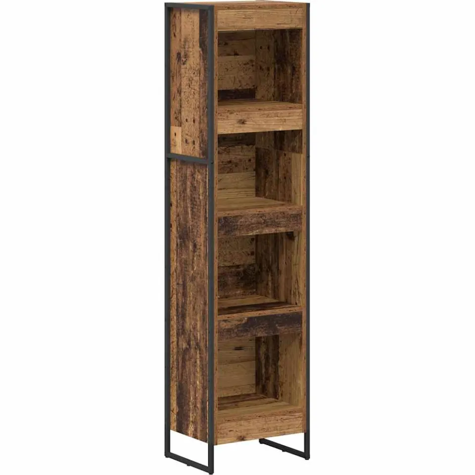 vidaXL Boekenkast 40 x 30 x 155 cm Bewerkt hout Oud Hout bruin, foto 3