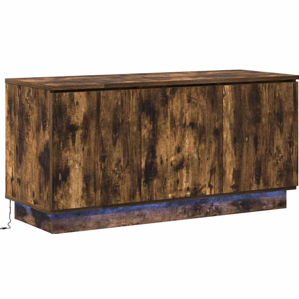 vidaXL TV-kast 100 x 38 x 49 cm Gerookt eiken Bewerkt hout, foto 3
