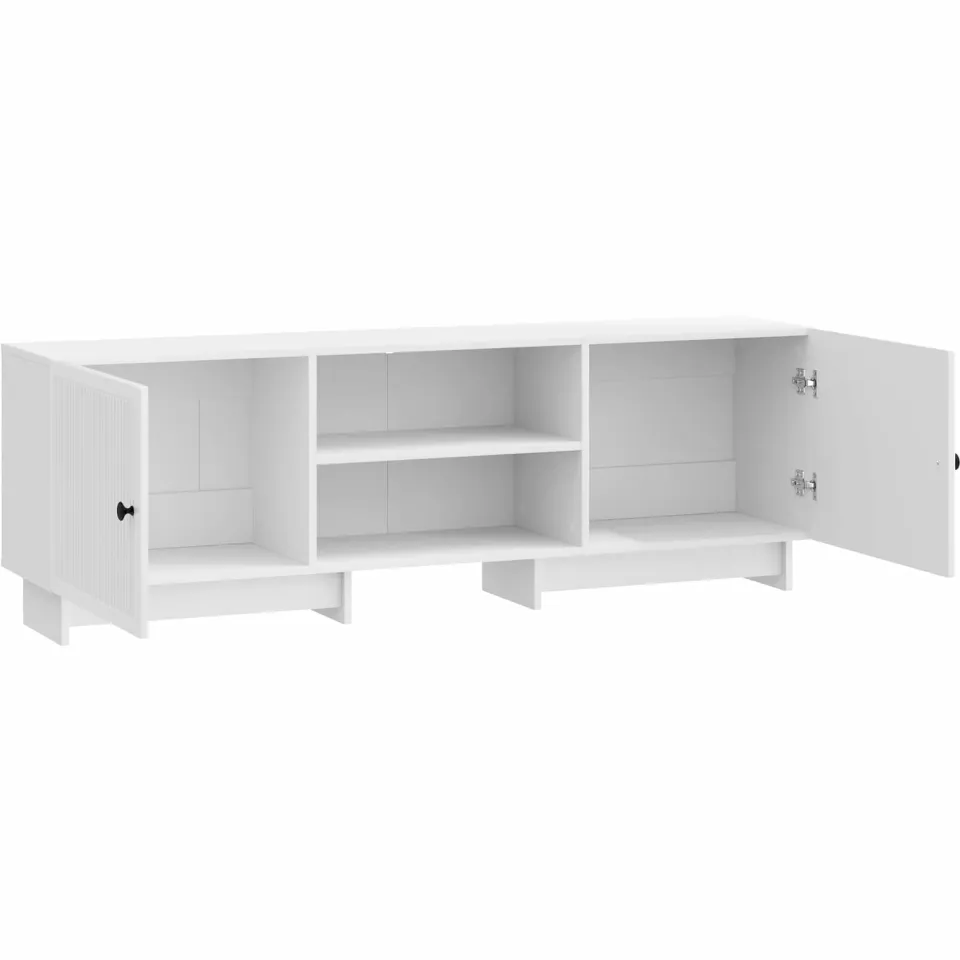 vidaXL TV-kast 150 x 31 x 50 cm Hoogglans Wit Geconstrueerd hout, foto 4