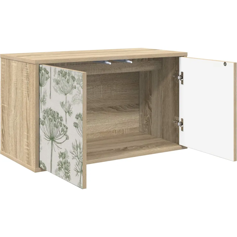 vidaXL Wandgemonteerd tv-meubel GOTHA 69 x 33 x 40 cm Sonoma Eiken Bruin