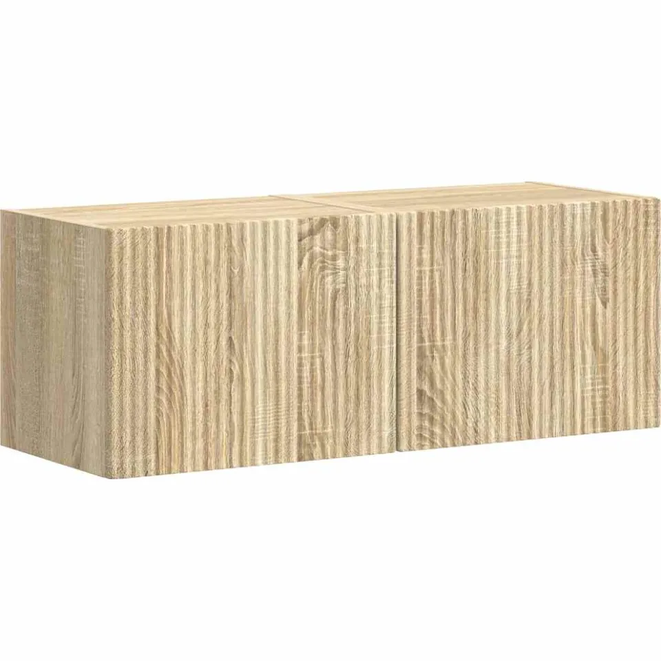 vidaXL TV Wandkast 2 st Sonoma Bewerkt hout bruin, foto 3