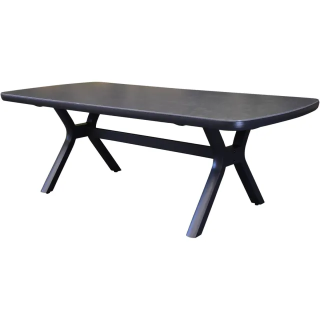 AVH-Collectie Vespera dining tuintafel 220x100xH74 cm antraciet