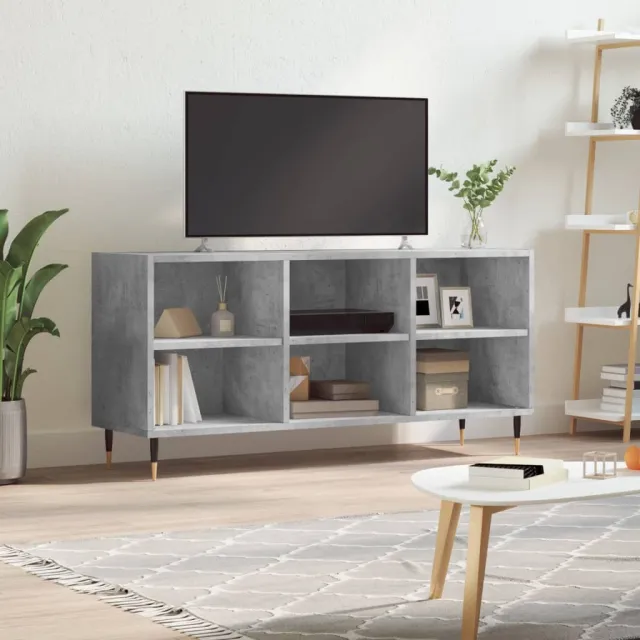 vidaXL Tv-meubel 103,5x30x50 cm bewerkt hout betongrijs grijs, foto 2