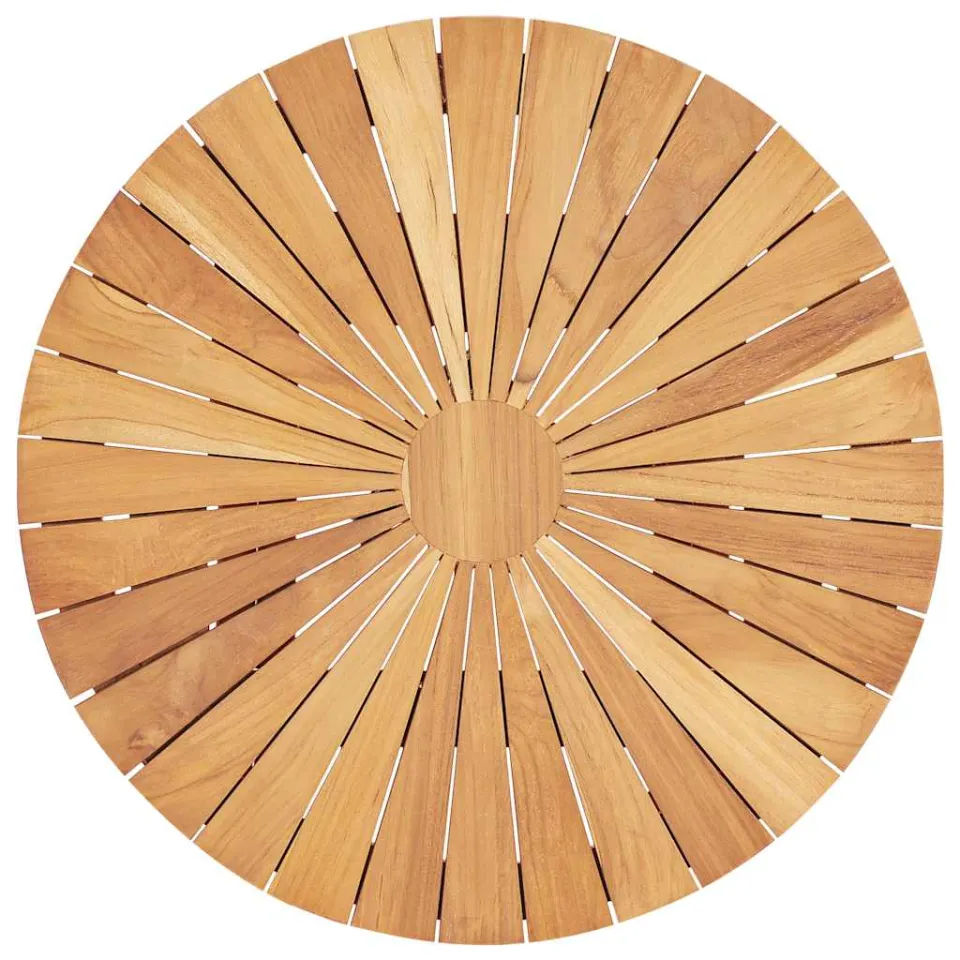 vidaXL Tuintafel inklapbaar Ø60 cm massief teakhout bruin, foto 4