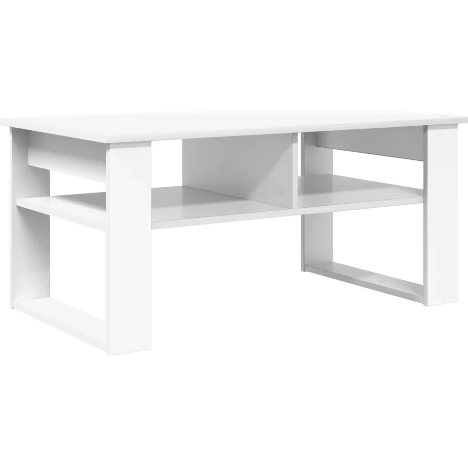 vidaXL Salontafel Wit 96 x 54 x 44 cm Bewerkt hout, foto 3