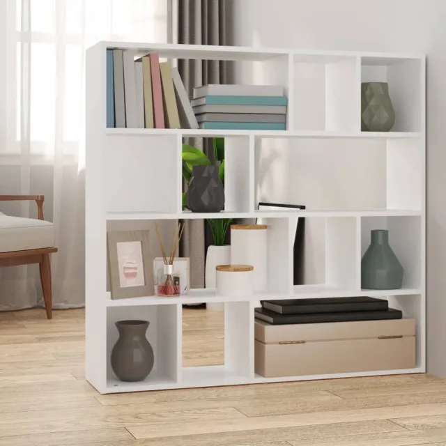 vidaXL Boekenkast/kamerscherm 105x24x102 cm wit, foto 2