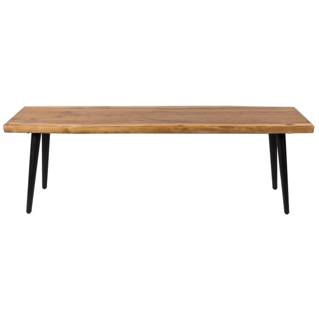 Dutchbone Alagon eetkamerbankje hout zwart Hout, zwart