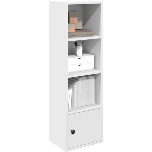 vidaXL Boekenkast 31x24x102 cm bewerkt hout wit