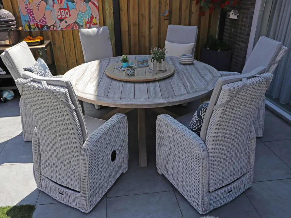 Intenso Furniture Intenso Umbria dining tuinstoel verstelbaar taupe, foto 3