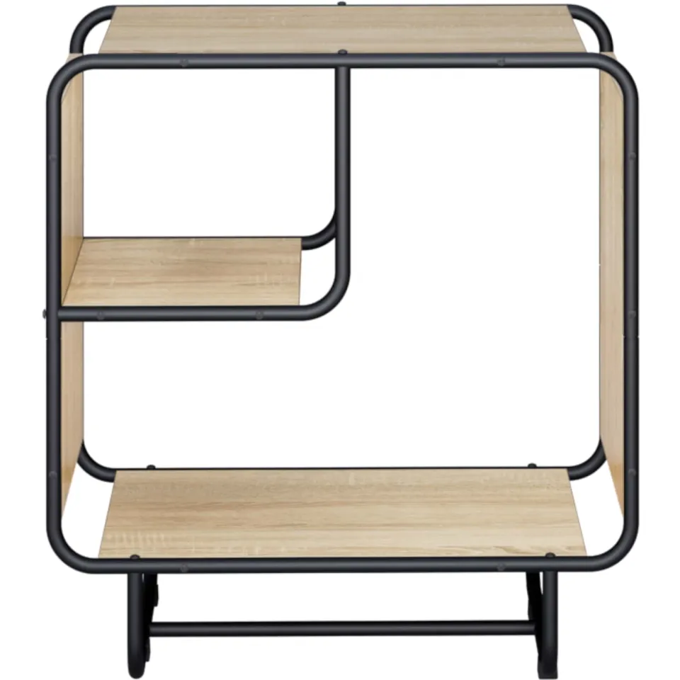 vidaXL Dressoir Sonoma Eiken 60 x 37.5 x 64.5 cm Bewerkt hout Bruin