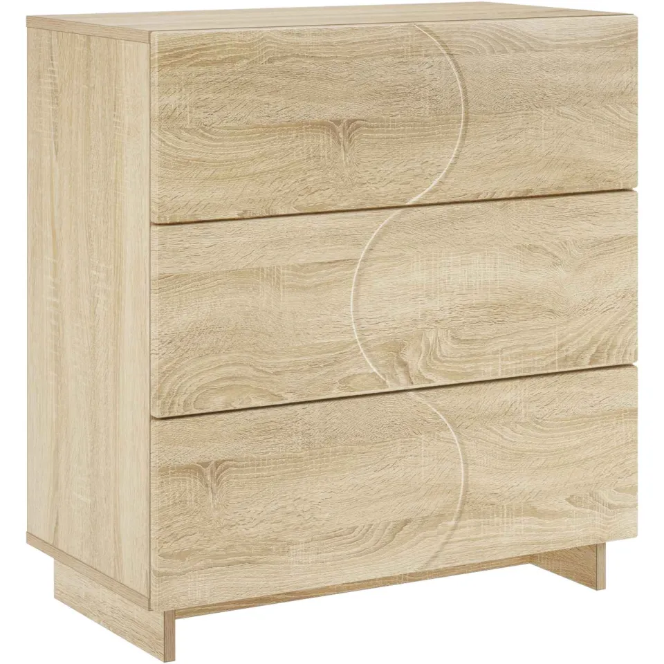 vidaXL Dressoir Sonoma Eiken 70 x 38 x 75 cm Bewerkt hout, foto 3