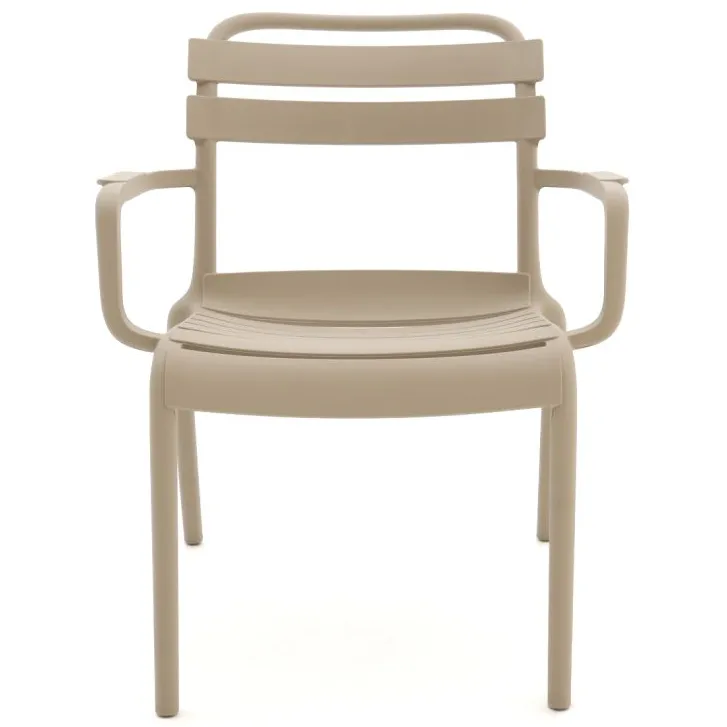 Forza Furniture Forza Vico lounge tuinstoel stapelbaar taupe, foto 3
