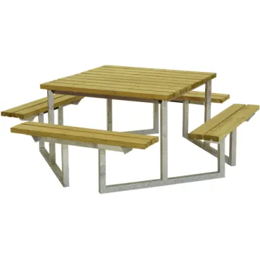 Trendyard Picknicktafel Vierkant Twist Geïmpregneerd Hout