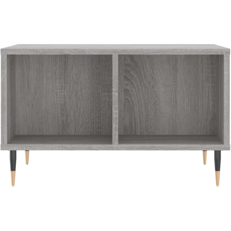 vidaXL Salontafel 60x50x36,5 cm bewerkt hout grijs