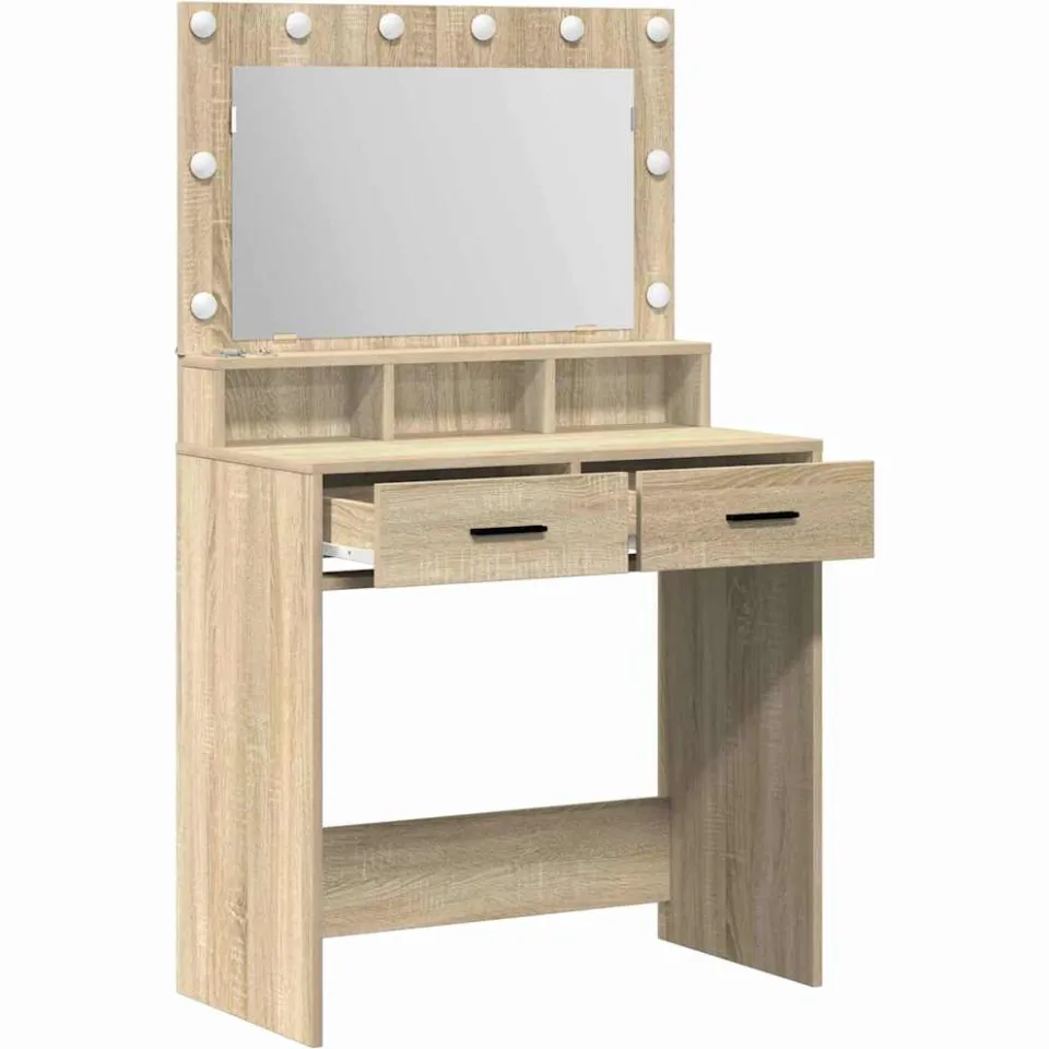 vidaXL Plafondtafel Sonoma Eiken 79 x 41 x 135 cm Bewerkt hout, foto 3