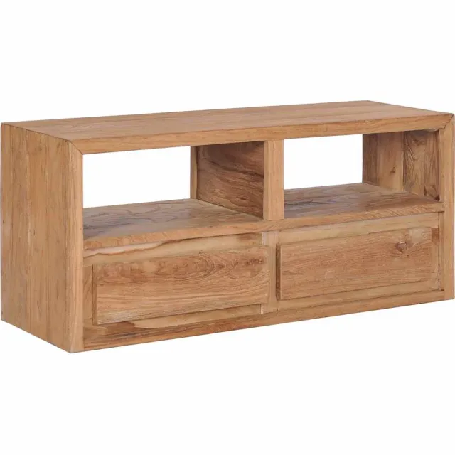 vidaXL Tv-meubel 90x30x40 cm massief teakhout Bruin