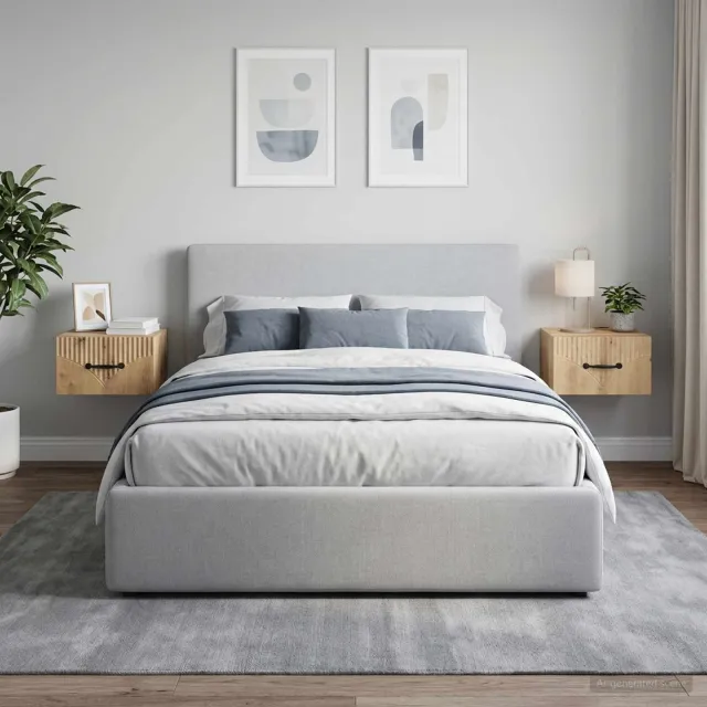 vidaXL Wandbeugel Bedkast 2 st Artisanaal eiken 34,5 x 33 x 20 cm Bruin