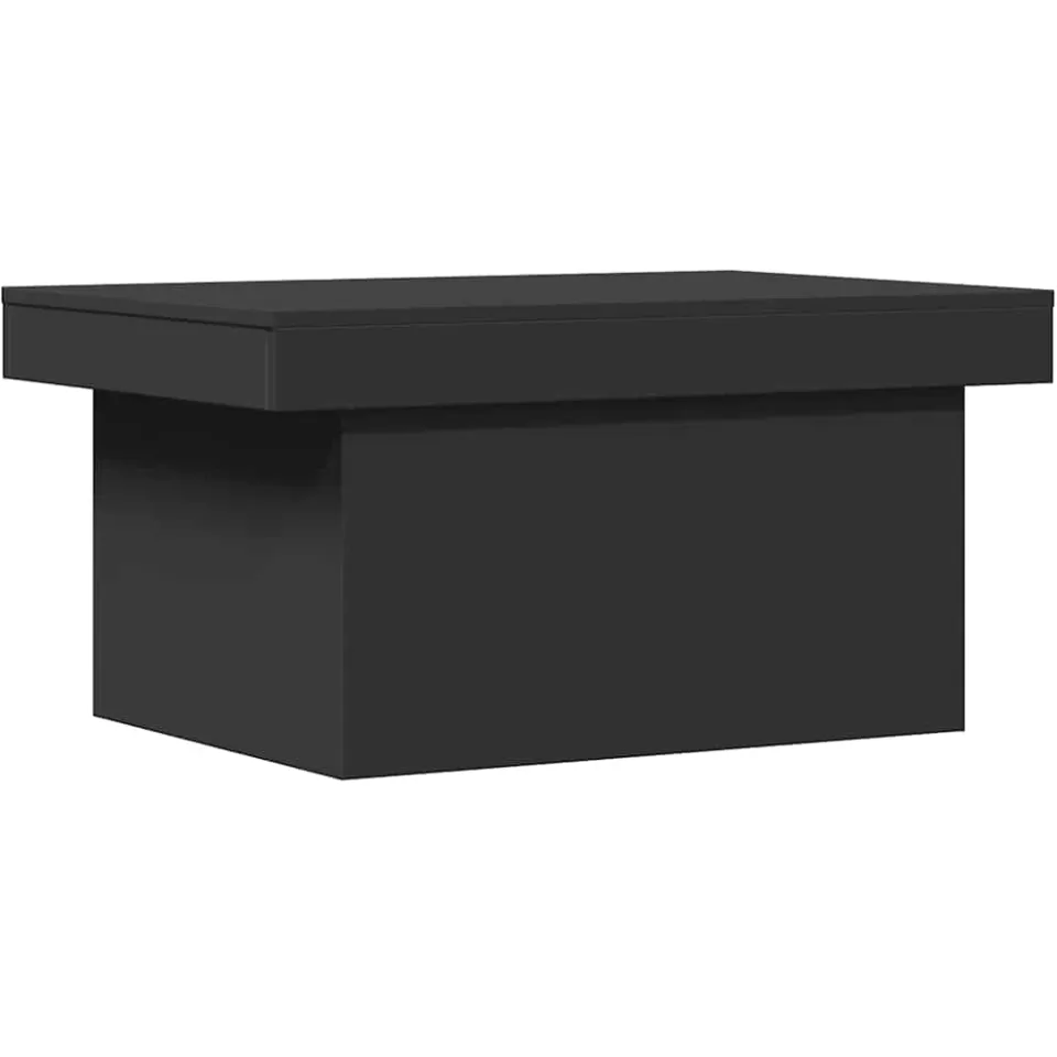 vidaXL Salontafel 80x55x40 cm bewerkt hout zwart