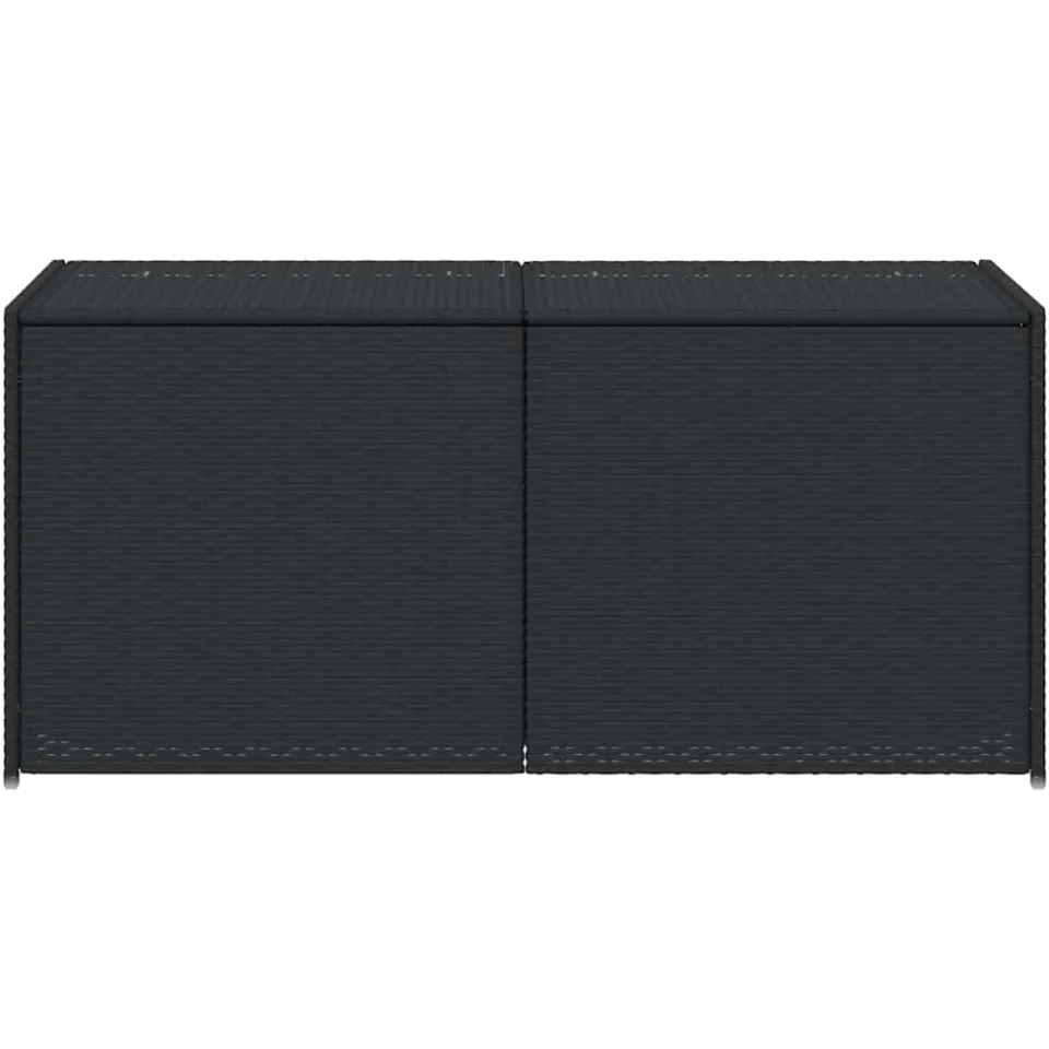 vidaXL Tuinbox 283 L poly rattan zwart, foto 4