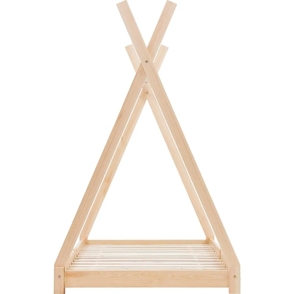 vidaXL Kinderbedframe massief grenenhout 80x160 cm bruin, foto 4