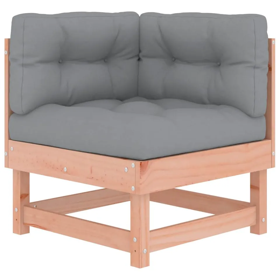vidaXL 6-delige Loungeset met kussens massief douglashout bruin, foto 4