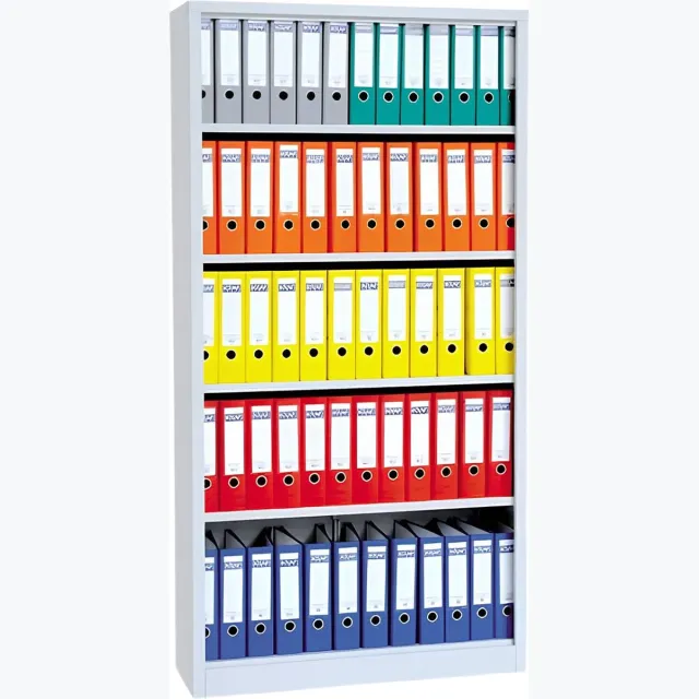 ABC Kantoormeubelen Stalen boekenkast Wit Wit (RAL9010)