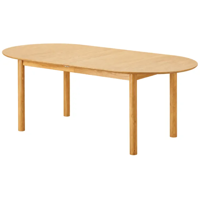 Artichok Loet uitschuifbare houten eettafel naturel - 200 tot 300cm x 100cm Bruin