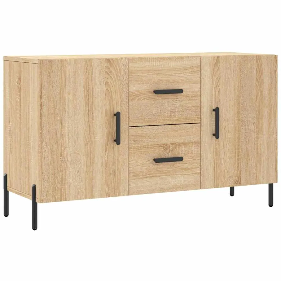 vidaXL Dressoir 100x36x60 cm bewerkt hout sonoma eikenkleurig, foto 3
