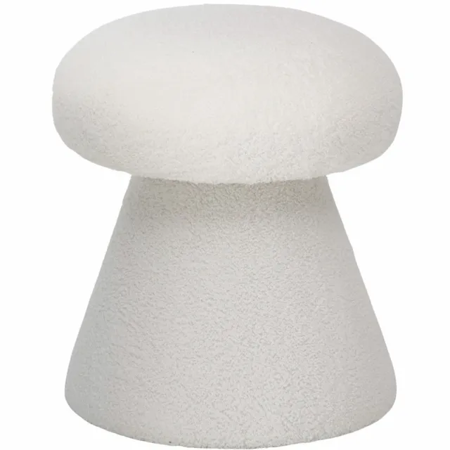Boltze Puff paddenstoel TOLIN, hoogte 44 cm Wit