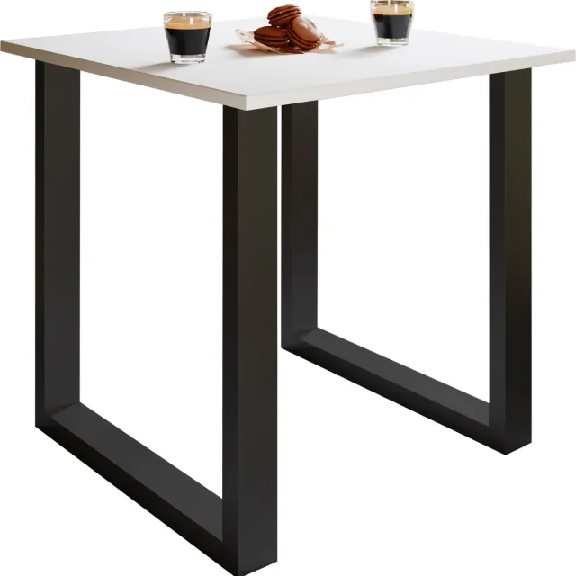 Vcm kleine tafel en stoelen, tafelstoel, eettafel en stoelen, kleine eettafel en stoelen, tafels en stoelen, compacte tafel en stoelen, kleine keukentafel en stoelen, tafel- en stoelset, keukentafels en stoelen, eettafels en stoelen Schwarz / Weiß
