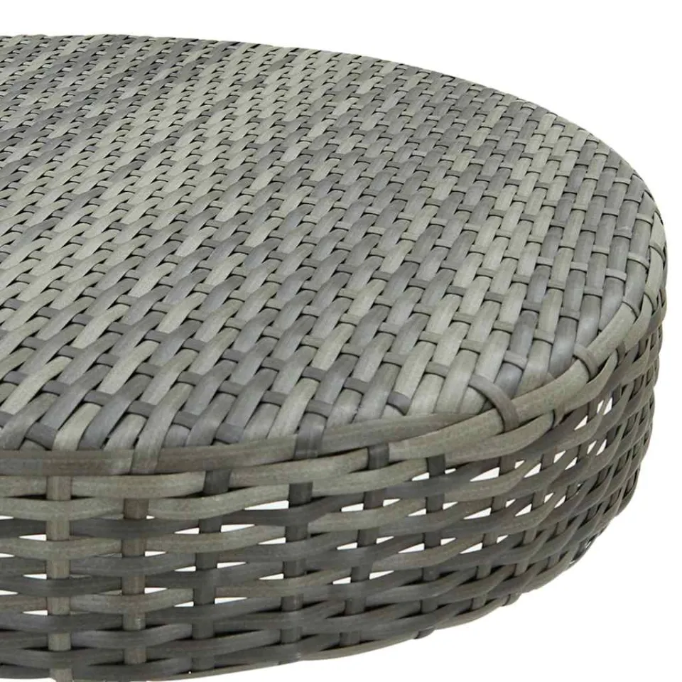 vidaXL Tuintafel 60,5x106 cm poly rattan grijs, foto 4