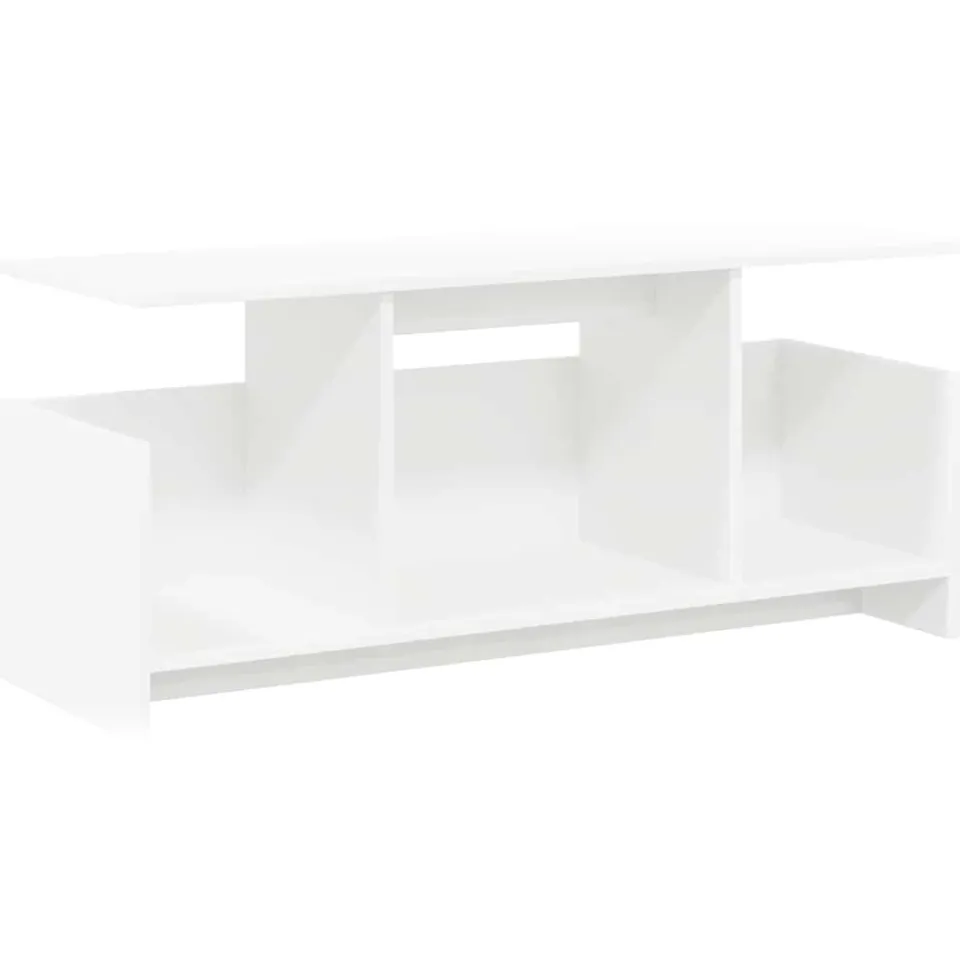 vidaXL TV-standaard 102 x 35 x 45 cm Wit Bewerkt hout, foto 3
