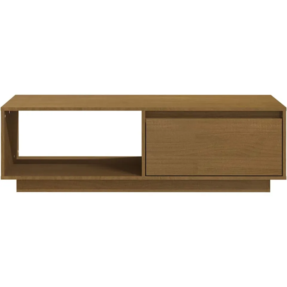 vidaXL Salontafel 110x50x33,5 cm massief grenenhout honingbruin bruin, foto 4