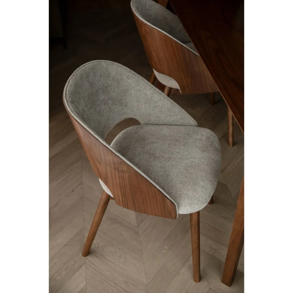 Dutchbone Velore eetkamerstoel beige, foto 4