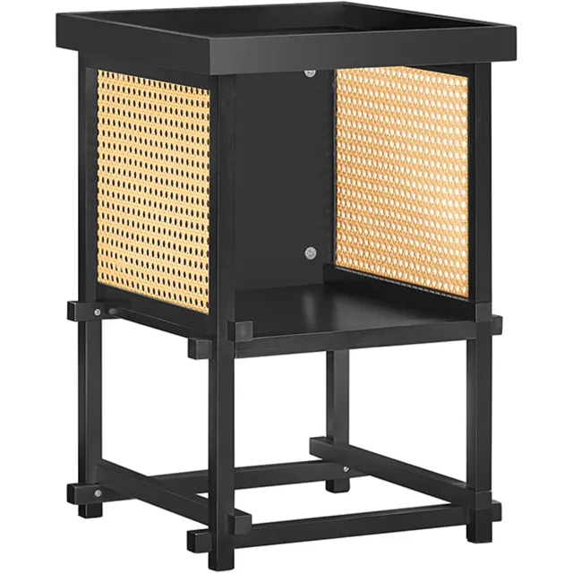 SoBuy HFBT03-SCH Bijzettafel - 40 x 40 x 60 cm - Zwart