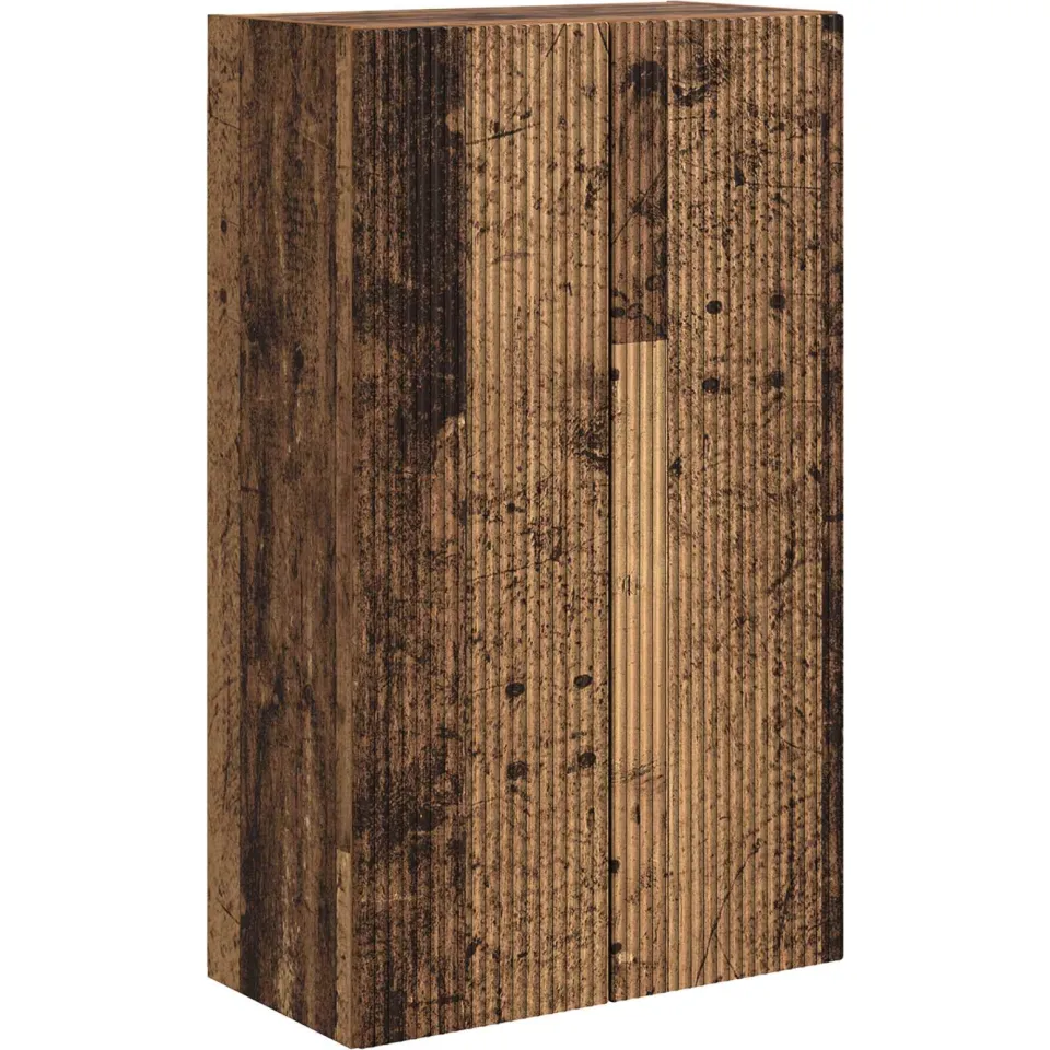vidaXL TV-wandkast 59,5 x 31 x 100 cm Oud Hout Bewerkt hout bruin, foto 3