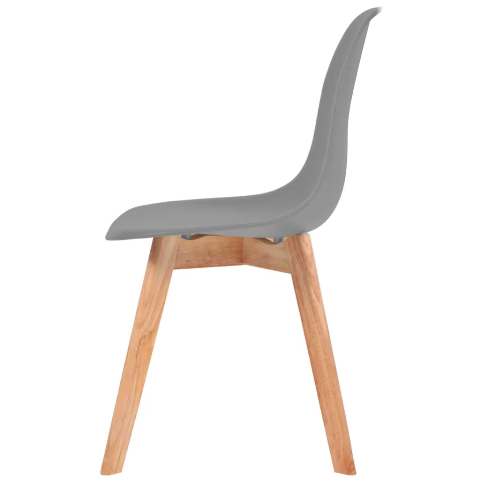 vidaXL Eetkamerstoelen 2 st kunststof grijs, foto 4